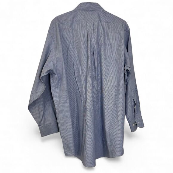 Brooks Brothers 346 Button Down Shirt Size 17 1/2-2/3, Blue Check, Preppy - Picture 3 of 4